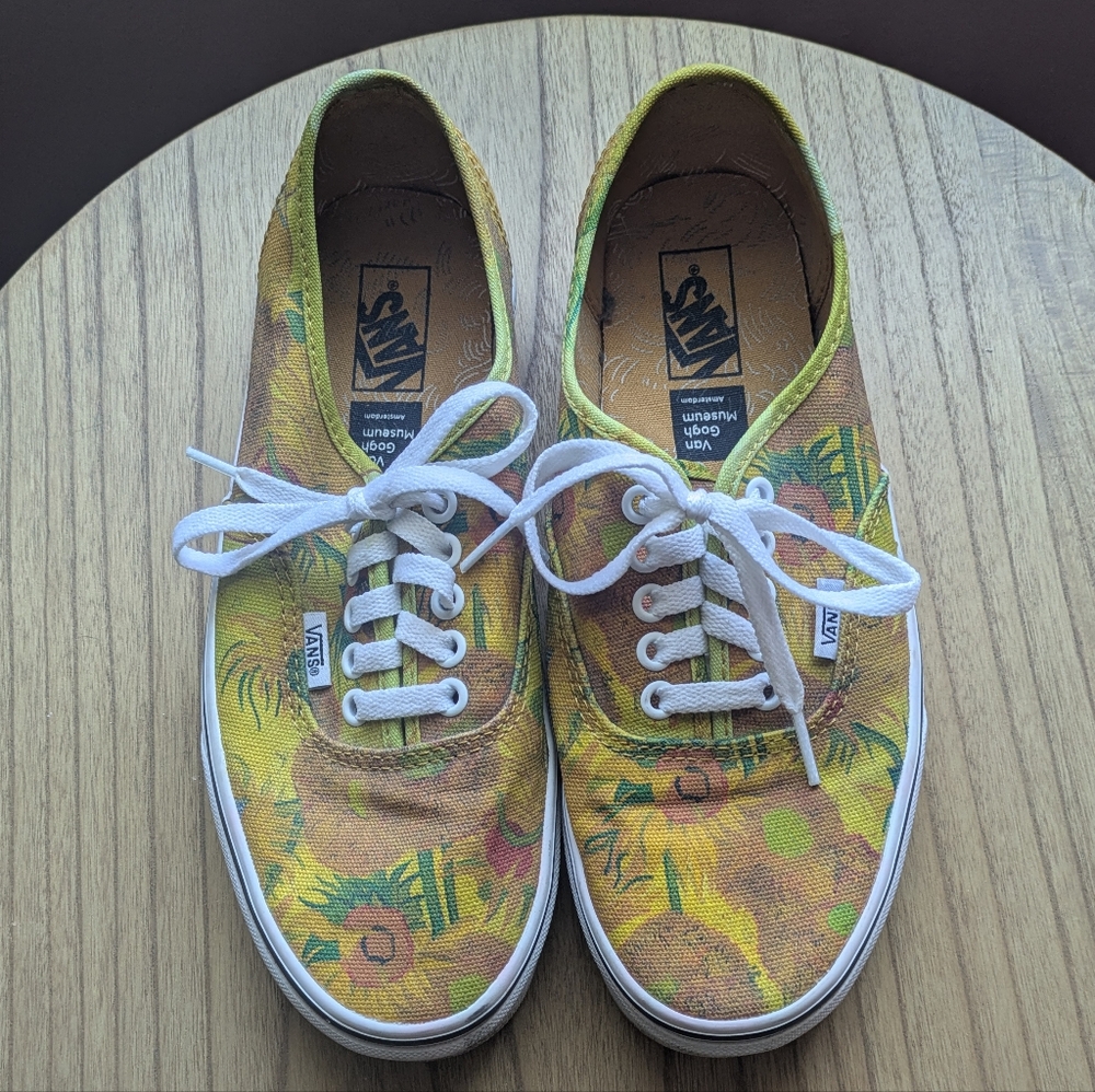 Rare Vans Van Gogh Sunflower Shoes (M7/W8.5)